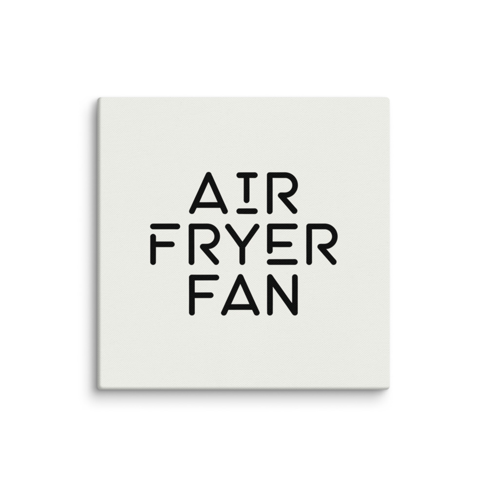 Air Fryer Fan Logo Canvas