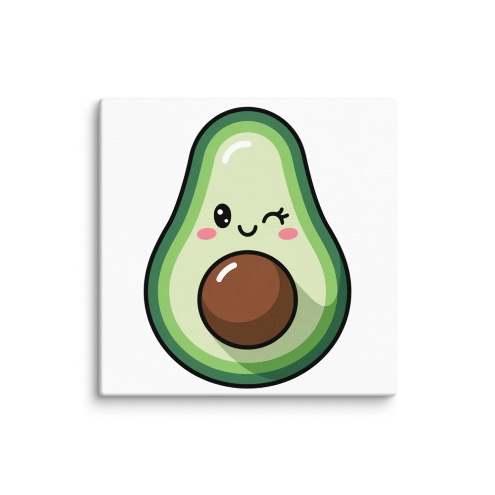 Cute Avocado Motivation Canvas