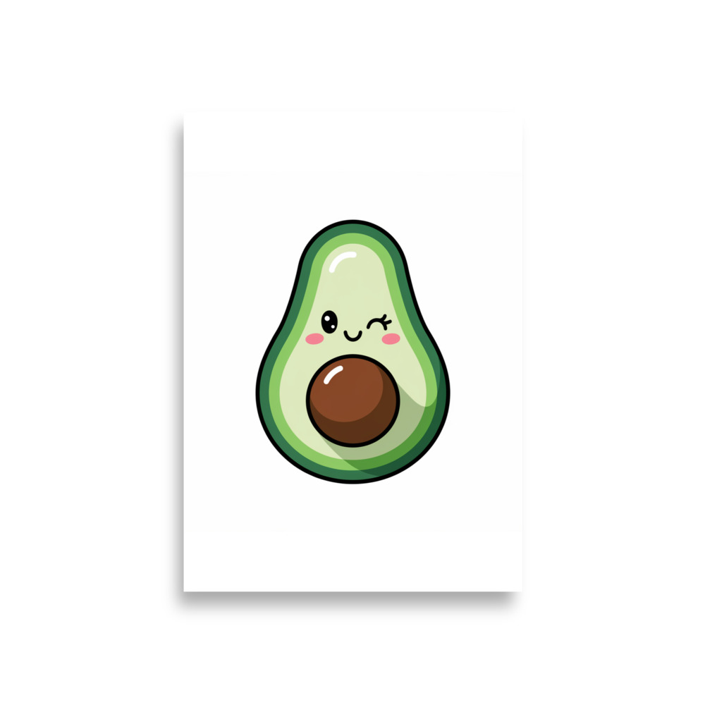 Cute Avocado Motivation Poster