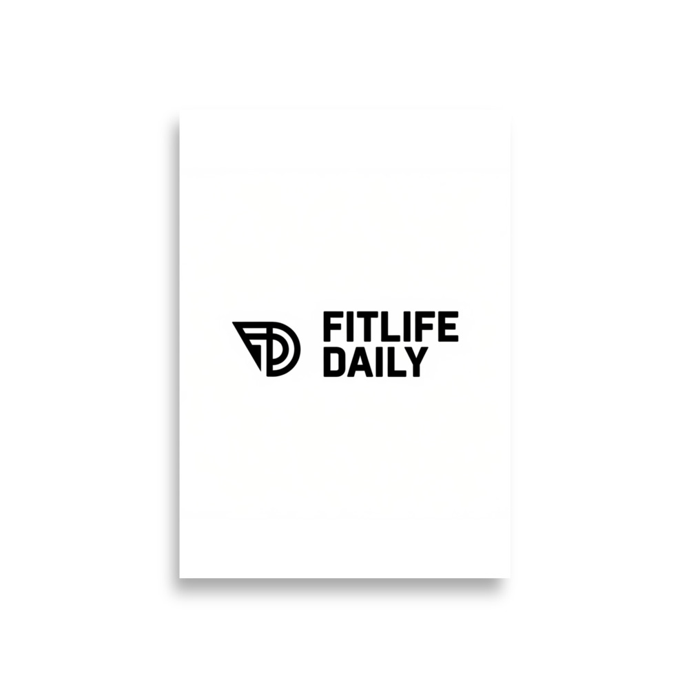 FitLife Daily Logo Poster